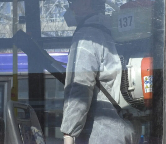 SIGURANȚĂ PENTRU SLĂTINENI, AUTOBUZE DEZINFECTATE