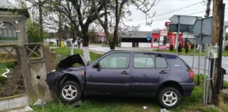 Un barbat de 80 de ani din Corabia a ajuns la spital, dupa ce a efectuat o depasire neregulamentara