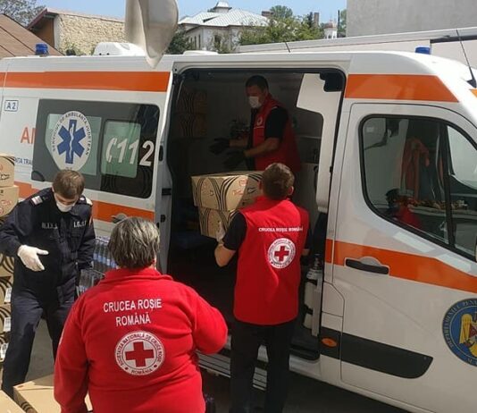 Crucea Roşie Olt continuă să ajute instituţiile aflate în linia întâi, în lupta cu noul coronavirus.