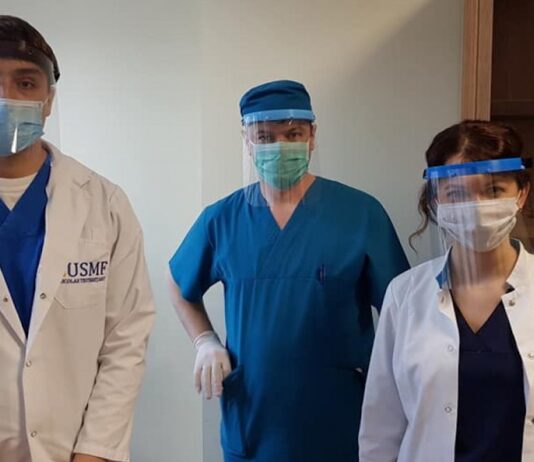 1200 de viziere de protectie, repartizate de CAS Olt