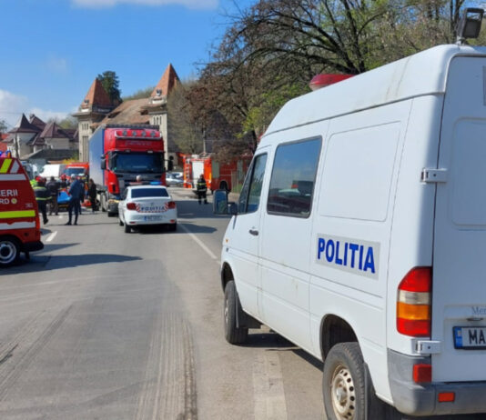 PIETON DE 84 DE ANI, ACROŞAT DE UN TIR