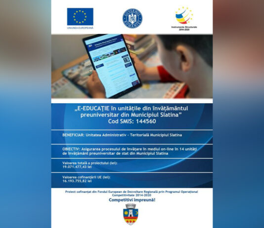 EMIL MOȚ: “Învățământul va rămâne o prioritate pentru mine”. Elevii slătineni vor primi tablete