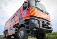 STAŢIA DE POMPIERI SCORNICEŞTI, DOTATĂ CU O NOUĂ AUTOSPECIALĂ