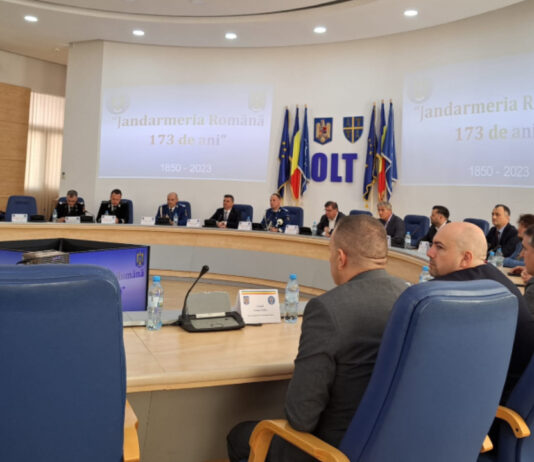 173 DE ANI DE LA INFIINŢAREA JANDARMERIEI ROMÂNE, LA SLATINA