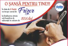Subventie in valoare de 1800 lei, la absolvirea cursului de frizer
