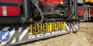 Un transport agabaritic traversează mai multe județe, printre care și Olt