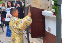 Zeci de copii au bătut toaca la Brastavățu