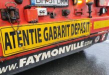 Transport agabaritic traversează Oltul pe DEX 12