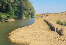 Lucrările de refacere a Falezei Dunării sunt în grafic