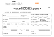 Declarația unică se depune până la data de 25 mai 2024