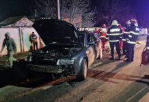 LA SPITAL, DUPĂ CE A INTRAT CU MAŞINA ÎNTR-UN CAP DE POD