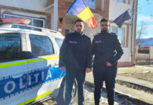 DOI POLIȚIȘTI DIN CADRUL SECȚIEI DE POLIȚIE BOBICEȘTI AU SALVAT O FEMEIE DINTR-UN INCENDIU