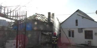 INCENDIU LA O CASĂ DIN SLATINA