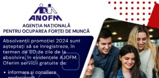 Absolventii promotiei 2024, asteptati sa se înregistreze la AJOFM