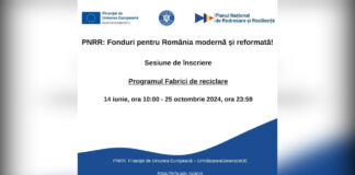 Prelungirea primei runde de atragere de fonduri în cadrul Programului Fabrici de reciclare