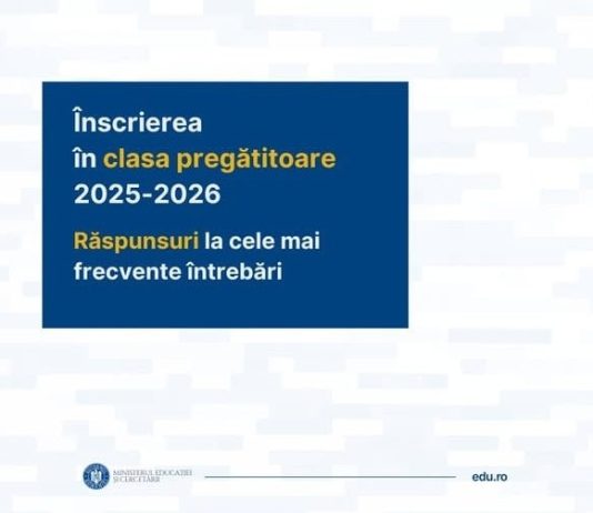 Inscrierea în clasa pregătitoare pentru anul școlar 2025-2026