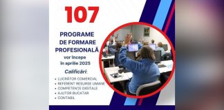 Cursuri de formare profesională în luna aprilie 2025