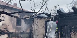 Incendiu in comuna Carlogani