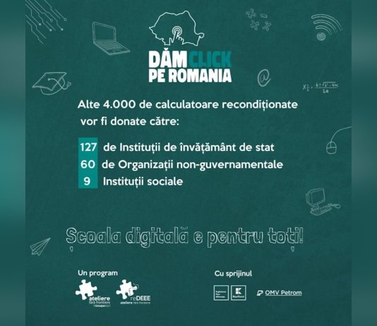 “Dăm Click pe România” 2025, va ajunge cu calculatoare si in Olt