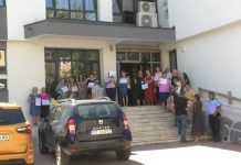PROTESTE LA CASA JUDEȚEANĂ DE PENSII OLT