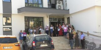PROTESTE LA CASA JUDEȚEANĂ DE PENSII OLT