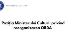 Poziția Ministerului Culturii privind reorganizarea ORDA
