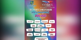 AU ÎNCEPUT ÎNSCRIERILE LA SECȚIA DE ARTE ȘI MEȘTEȘUGURI A CJCA OLT
