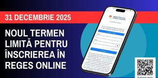 Termenul de înscriere în REGES-ONLINE, prelungit până la data de 31 decembrie 2025