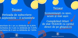 MF lansează o nouă ediție TEZAUR cu dobânzi de până la 7,85%