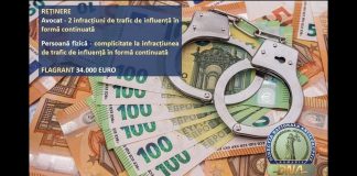 Un avocat din cadrul Baroului Olt, prins in flagrant si retinut de procurorii DNA