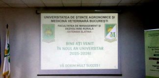 DESCHIDEREA NOULUI AN UNIVERSITAR LA USAMV SLATINA