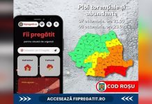 Avertizare cod portocaliu, valabila și pentru județul Olt