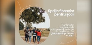 Sprijin financiar pentru activități de prevenire a violenței în mediul școlar