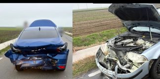 2 PERSOANE AU AJUNS LA SPITAL, DUPĂ CE AU FOST IMPLICATE ÎNTR-UN ACCIDENT