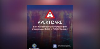 AVERTIZARE – Continuă tentativele de fraudă online care se folosesc de numele DNSC și al Poliției Română!