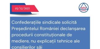 Intalnire cu consilierul prezidential, in urma solicitării adresate Președintelui României de a media conflictul social