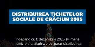 ANUNȚ IMPORTANT – Distribuirea Tichetelor Sociale de Crăciun 2025