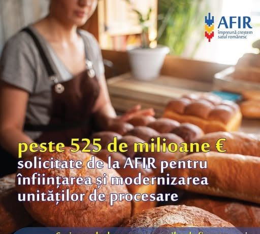 Au fost epuizate fondurile nerambursabile acordate prin AFIR pentru înființarea și modernizarea unităților de procesare, prin intervenția DR-23.