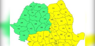 Județul Olt, sub incidența unui cod galben de vreme rea