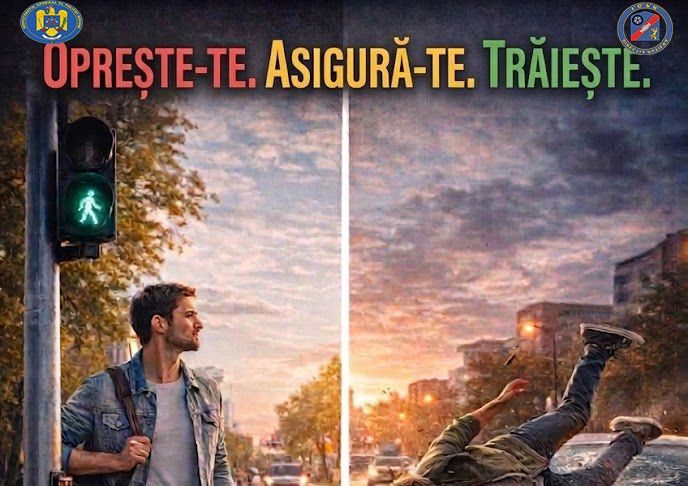 ACȚIUNI ALE POLIȚIȘTILOR RUTIERI PENTRU SIGURANȚA PIETONILOR, ÎN JUDEȚUL OLT