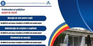 Plățile pentru beneficiile de asistență socială, efectuate mai devreme în luna martie