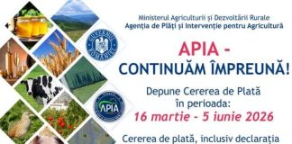 APIA primește Cereri de plată pentru Campania 2026