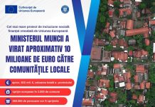 Cel mai mare proiect de incluziune sociala finantat de UE: aproximativ 10 mil. de euro catre comunitatile locale