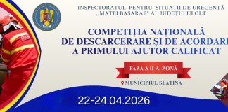 Competiția Națională de Descarcerare și de Acordare a Primului Ajutor Calificat, la Slatina