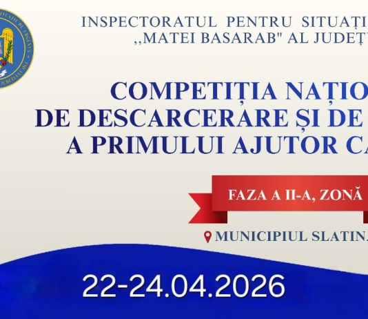 Competiția Națională de Descarcerare și de Acordare a Primului Ajutor Calificat, la Slatina