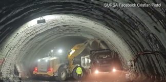 Prima galerie a tunelului Robești aproape de străpungere!