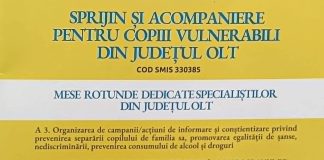 Specialiștii din Olt, reuniți pentru sprijinirea familiilor și copiilor vulnerabili