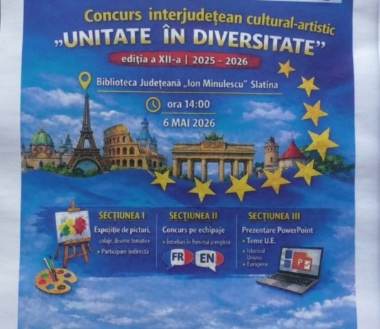 „UNITATE ÎN DIVERSITATE” – EDUCAȚIE, CREATIVITATE ȘI SPIRIT EUROPEAN!