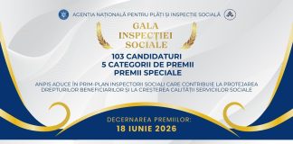 ANPIS a finalizat procesul de evaluare a candidaturilor pentru prima ediție a Galei Inspecției Sociale.