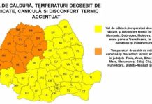 Val de căldură în perioada 25 iunie – 29 iunie, peste România